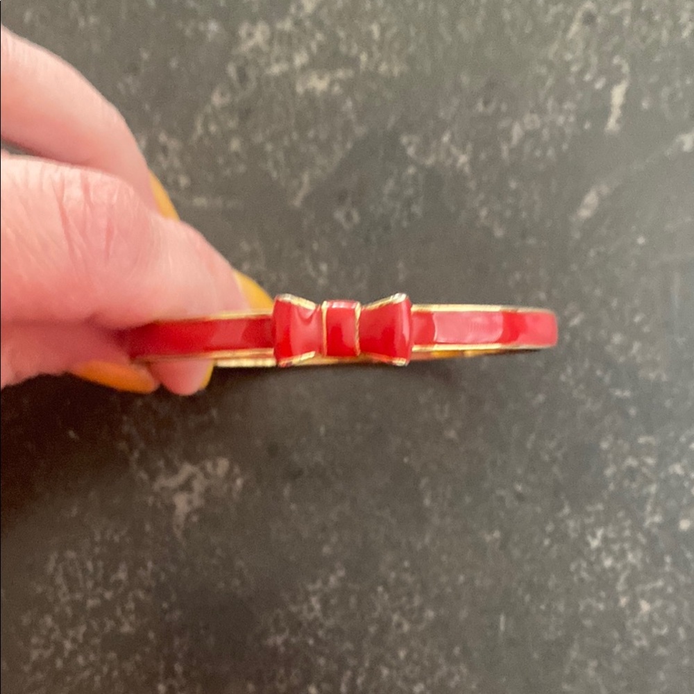 Kate Spade Red Bow Bangle Bracelet